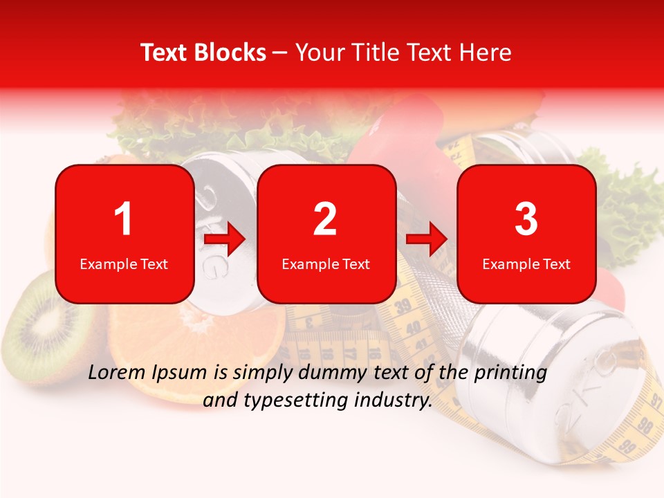 Rainbow Colors Diet Strength PowerPoint Template