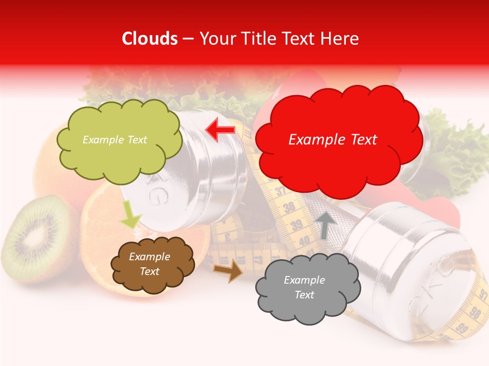 Rainbow Colors Diet Strength PowerPoint Template