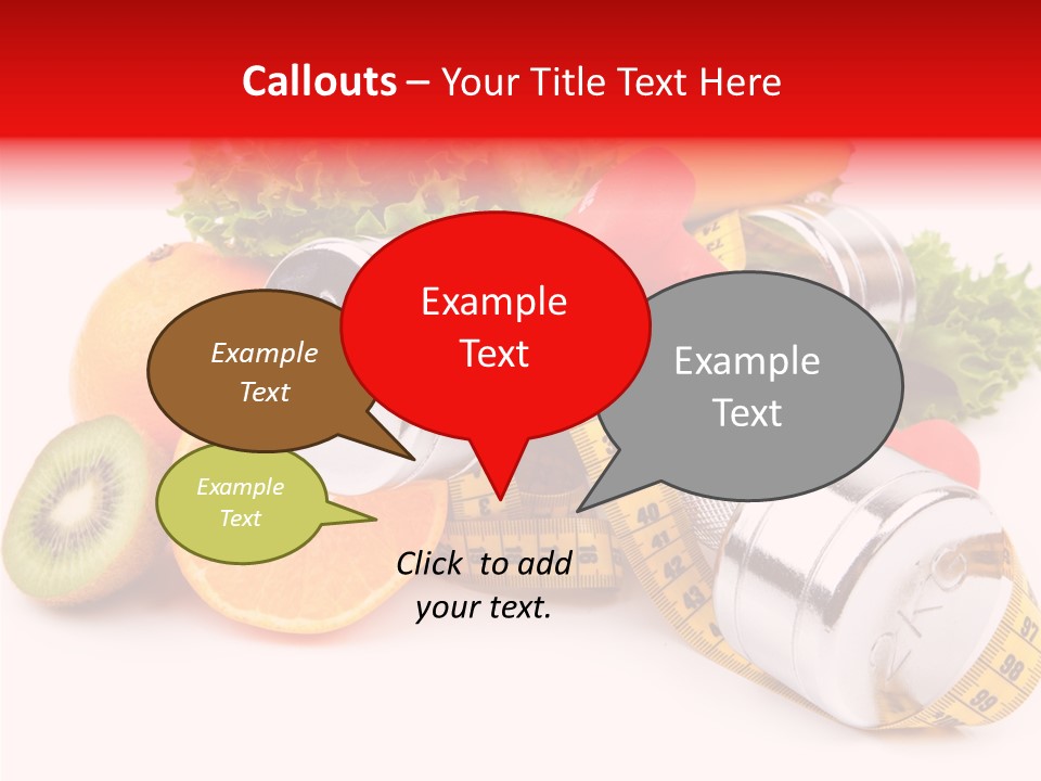 Rainbow Colors Diet Strength PowerPoint Template