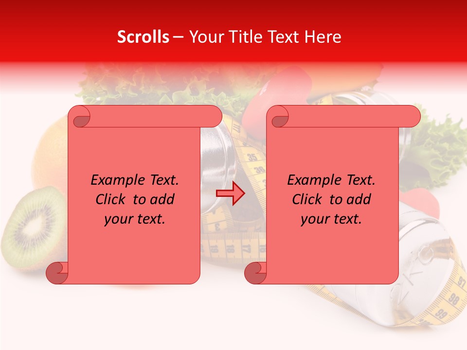 Rainbow Colors Diet Strength PowerPoint Template