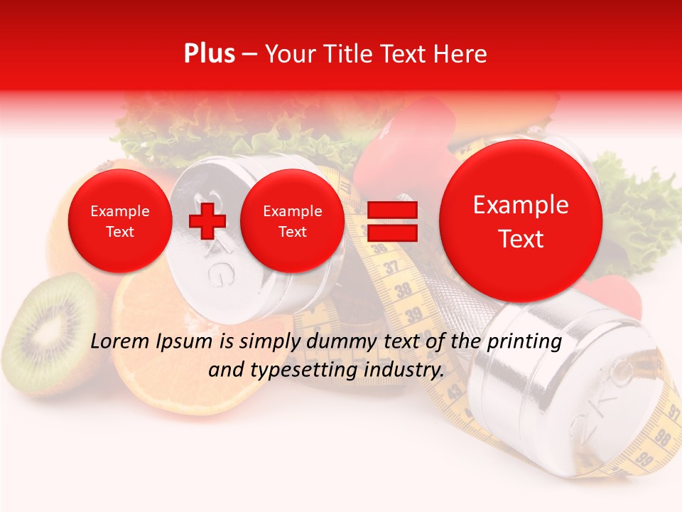 Rainbow Colors Diet Strength PowerPoint Template