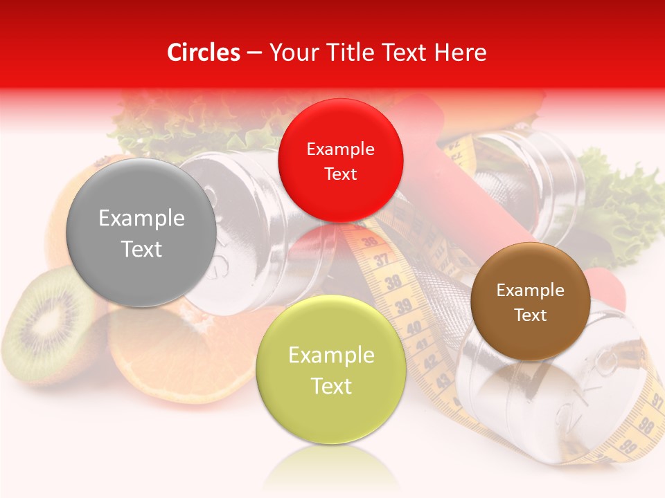 Rainbow Colors Diet Strength PowerPoint Template