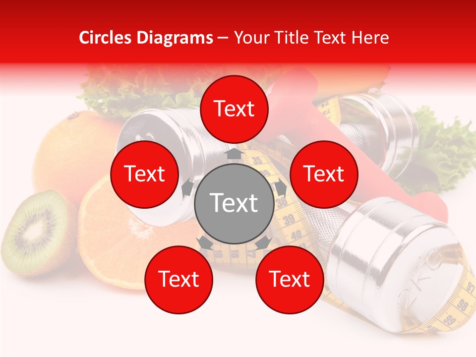 Rainbow Colors Diet Strength PowerPoint Template