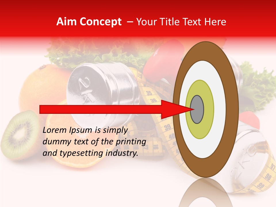 Rainbow Colors Diet Strength PowerPoint Template