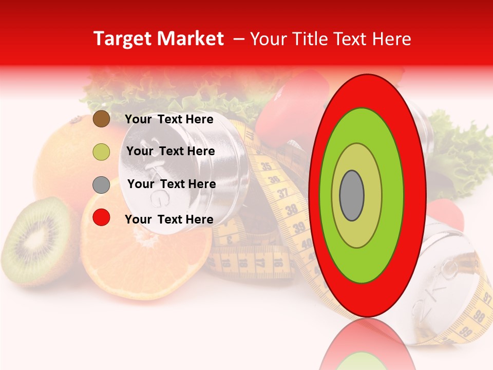 Rainbow Colors Diet Strength PowerPoint Template