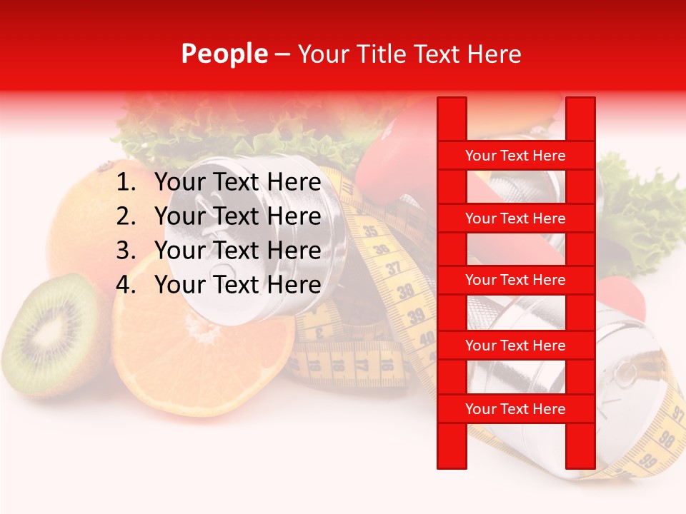 Rainbow Colors Diet Strength PowerPoint Template