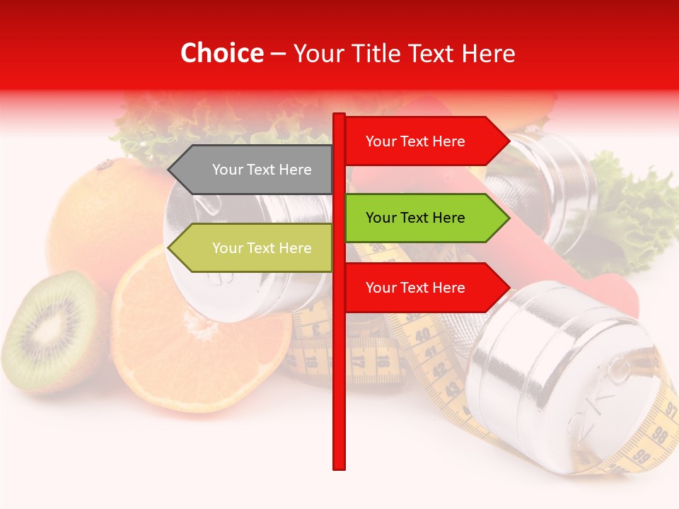 Rainbow Colors Diet Strength PowerPoint Template