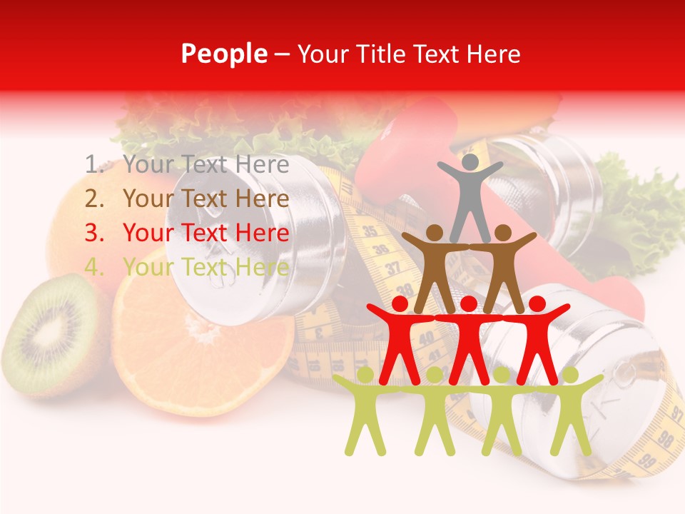 Rainbow Colors Diet Strength PowerPoint Template