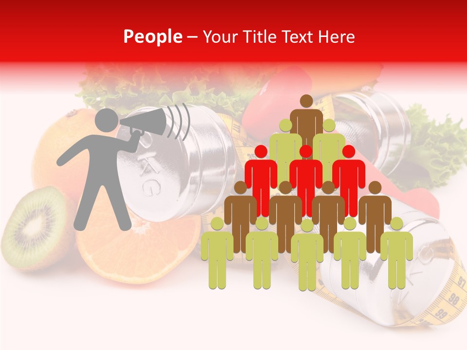 Rainbow Colors Diet Strength PowerPoint Template