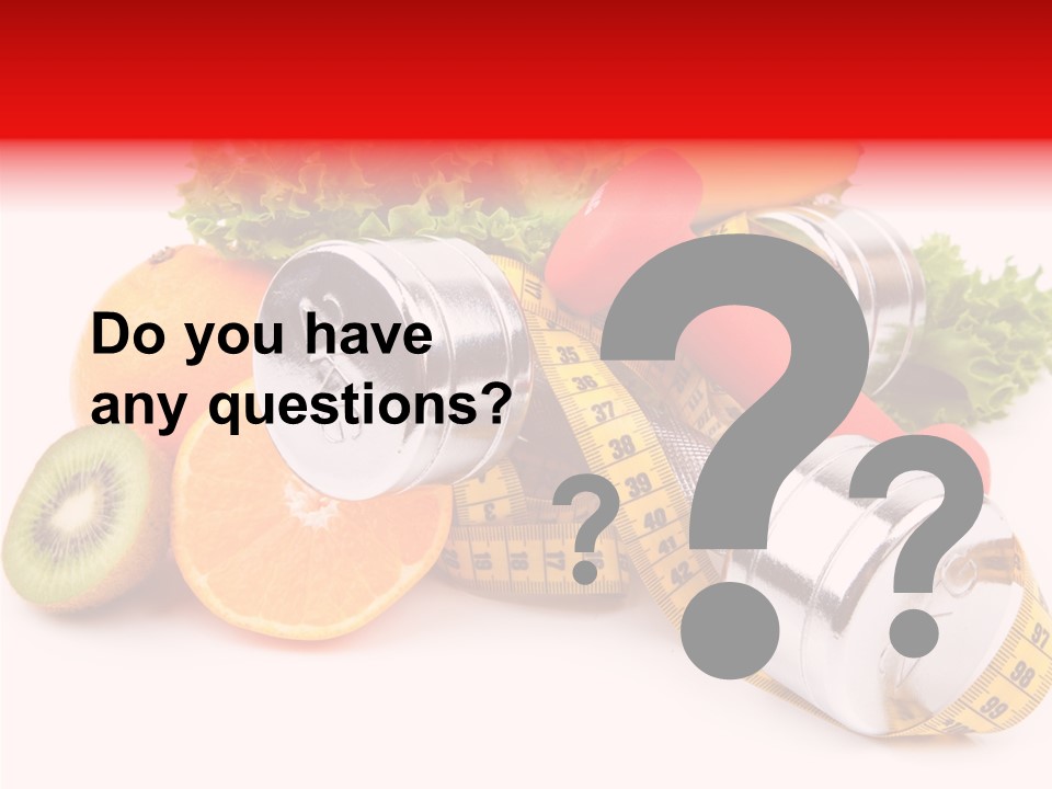 Rainbow Colors Diet Strength PowerPoint Template