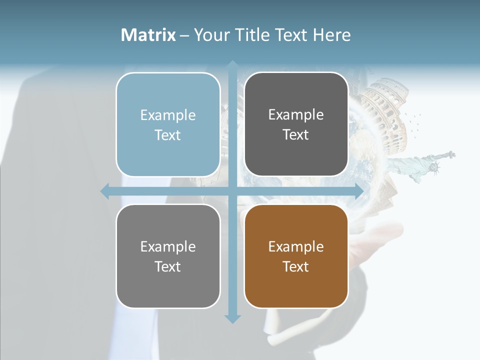Aircraft Blue Stress PowerPoint Template