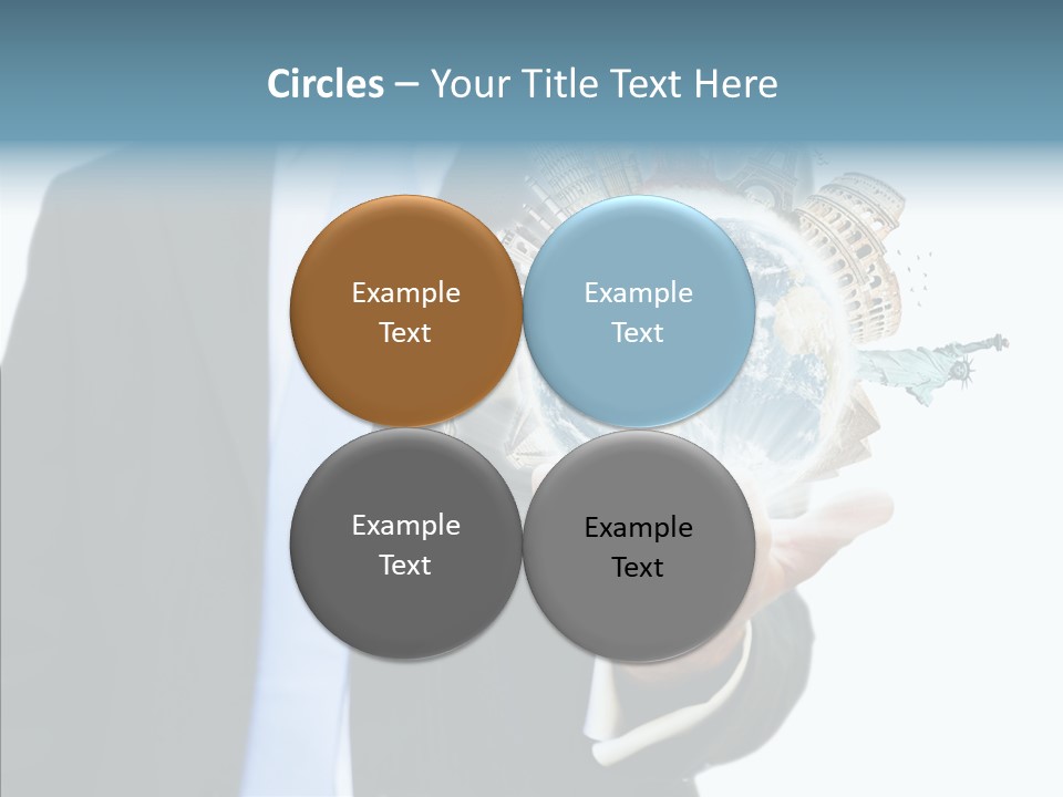 Aircraft Blue Stress PowerPoint Template