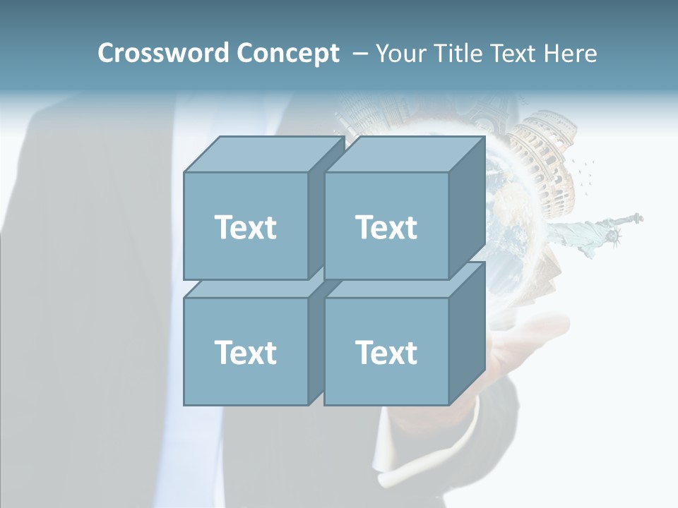 Aircraft Blue Stress PowerPoint Template