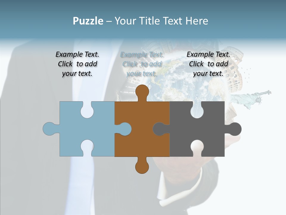 Aircraft Blue Stress PowerPoint Template