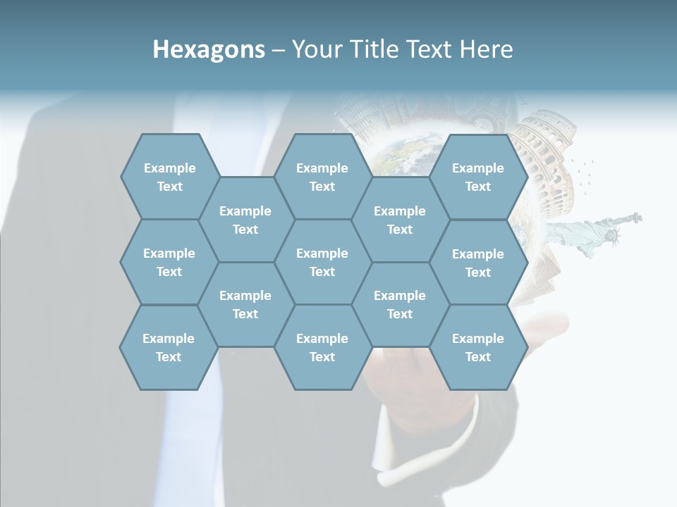 Aircraft Blue Stress PowerPoint Template