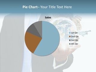 Aircraft Blue Stress PowerPoint Template