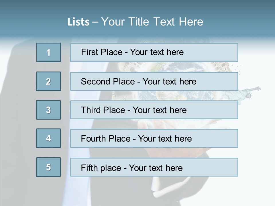 Aircraft Blue Stress PowerPoint Template