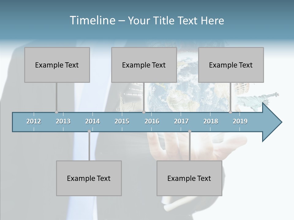 Aircraft Blue Stress PowerPoint Template