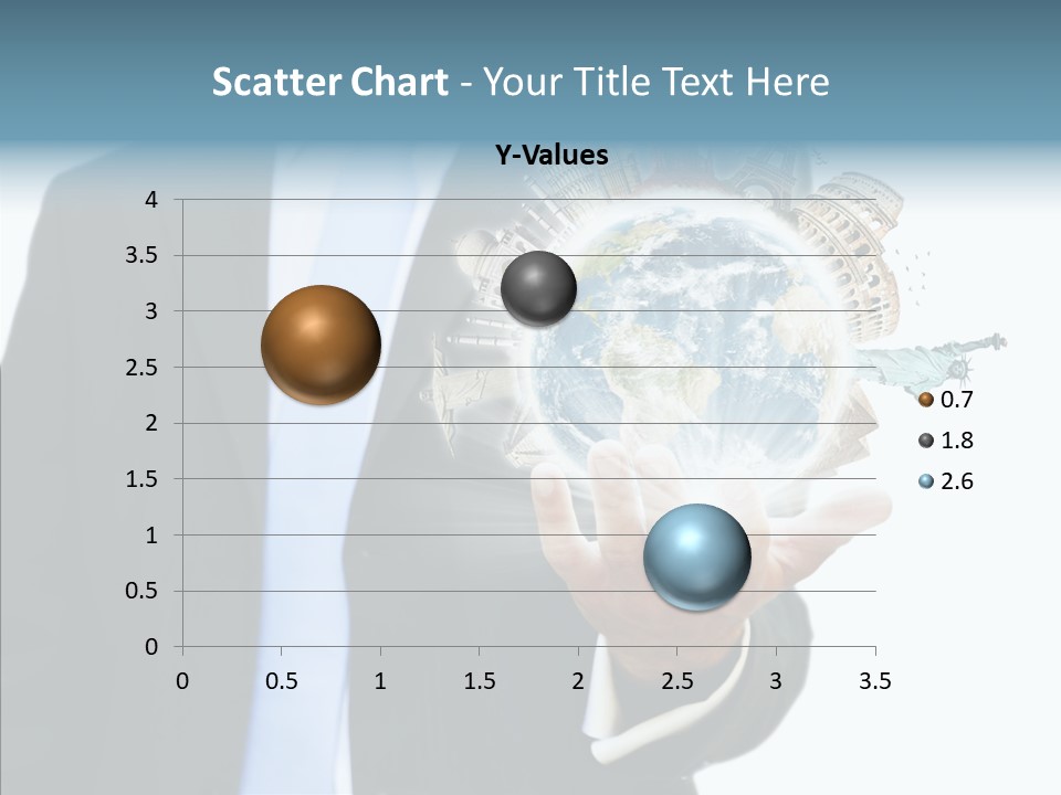 Aircraft Blue Stress PowerPoint Template
