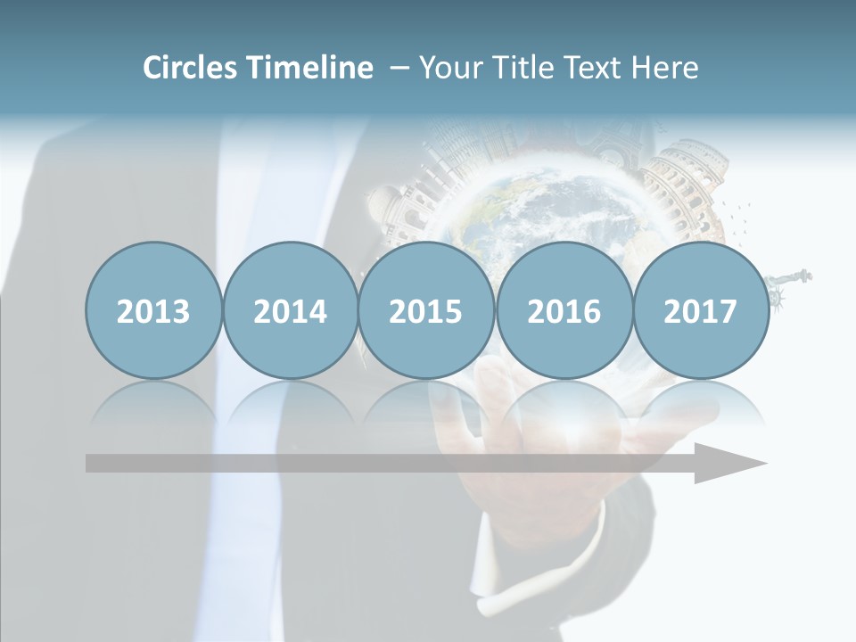 Aircraft Blue Stress PowerPoint Template