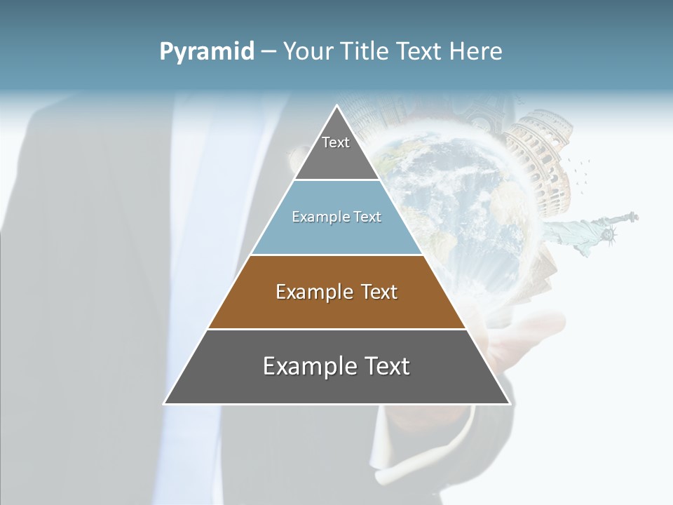 Aircraft Blue Stress PowerPoint Template