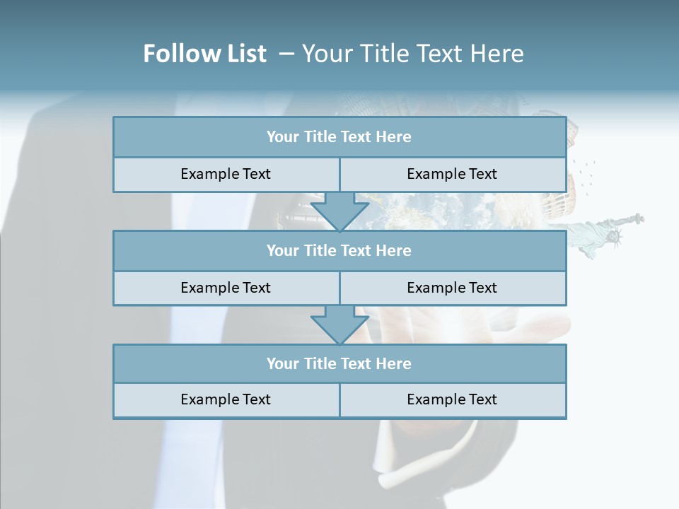 Aircraft Blue Stress PowerPoint Template