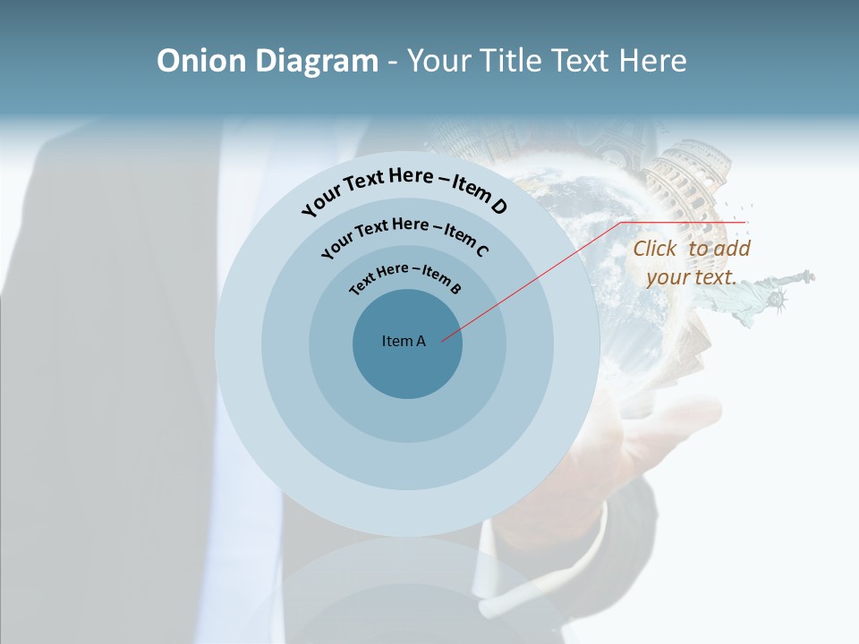 Aircraft Blue Stress PowerPoint Template
