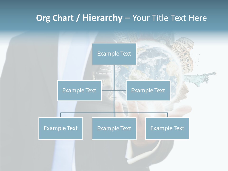 Aircraft Blue Stress PowerPoint Template