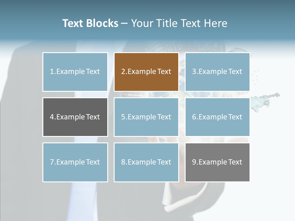 Aircraft Blue Stress PowerPoint Template