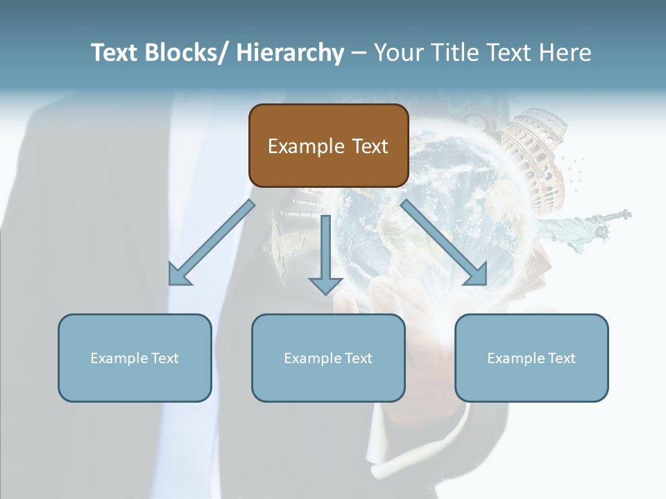 Aircraft Blue Stress PowerPoint Template