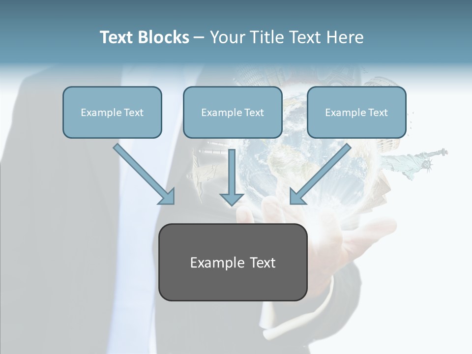Aircraft Blue Stress PowerPoint Template