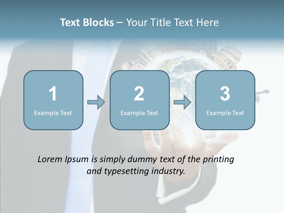 Aircraft Blue Stress PowerPoint Template
