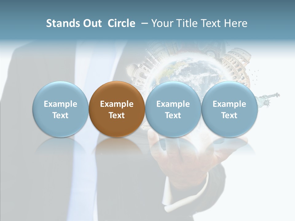 Aircraft Blue Stress PowerPoint Template