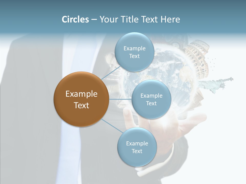 Aircraft Blue Stress PowerPoint Template