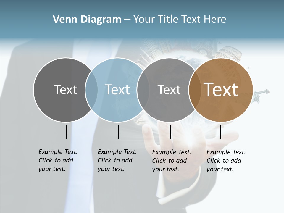 Aircraft Blue Stress PowerPoint Template