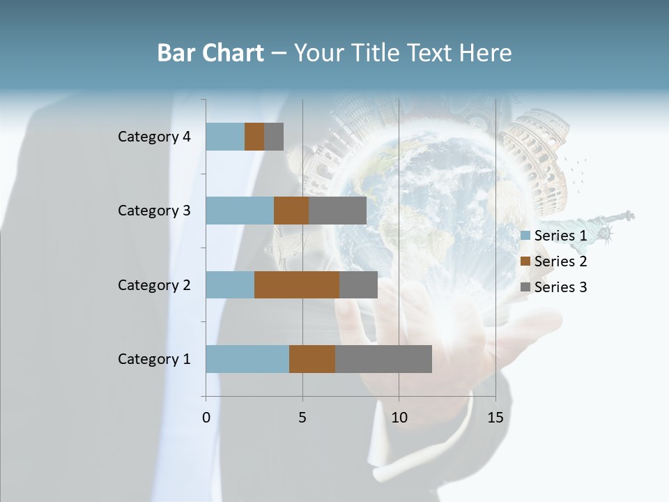 Aircraft Blue Stress PowerPoint Template