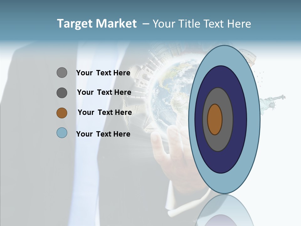 Aircraft Blue Stress PowerPoint Template