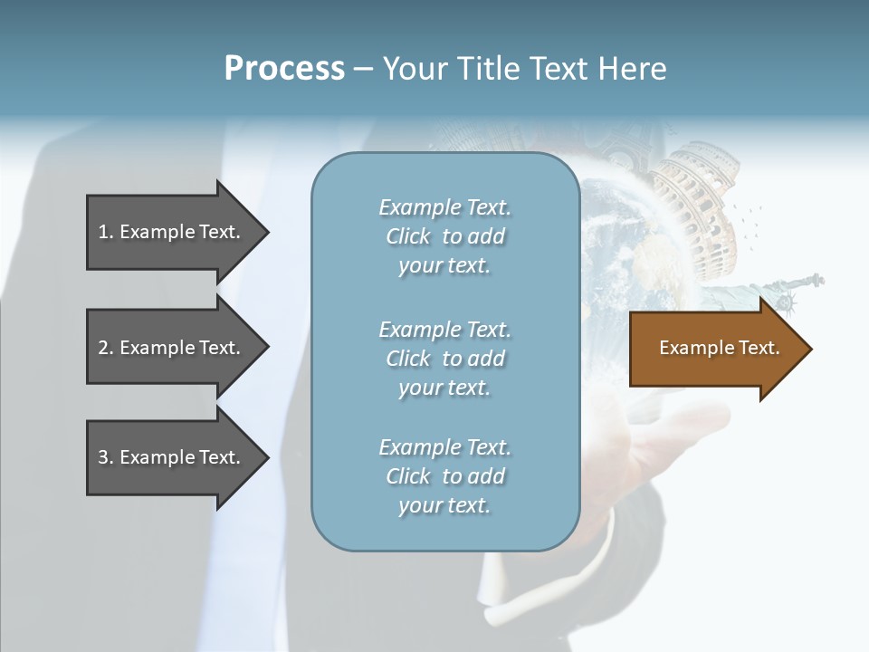 Aircraft Blue Stress PowerPoint Template