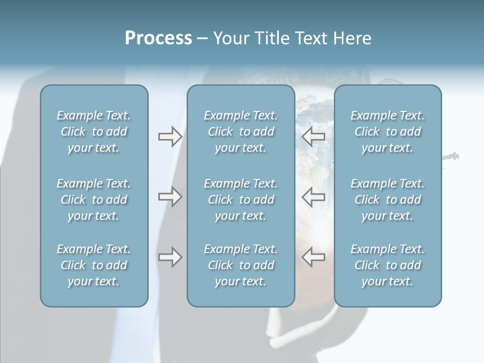 Aircraft Blue Stress PowerPoint Template