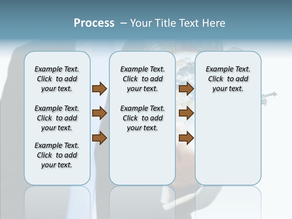 Aircraft Blue Stress PowerPoint Template