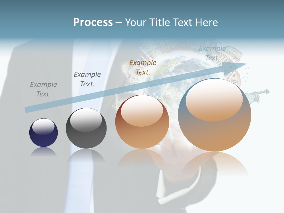 Aircraft Blue Stress PowerPoint Template