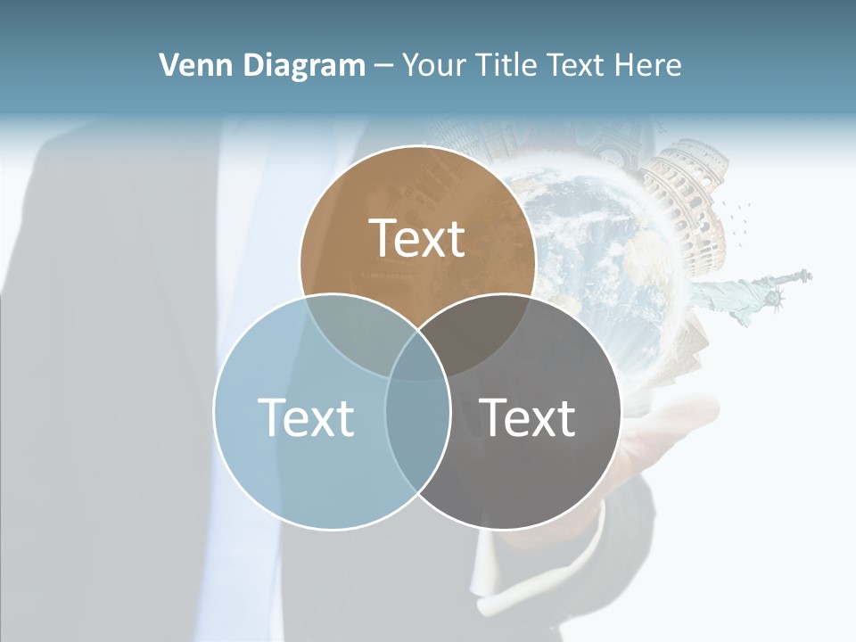Aircraft Blue Stress PowerPoint Template