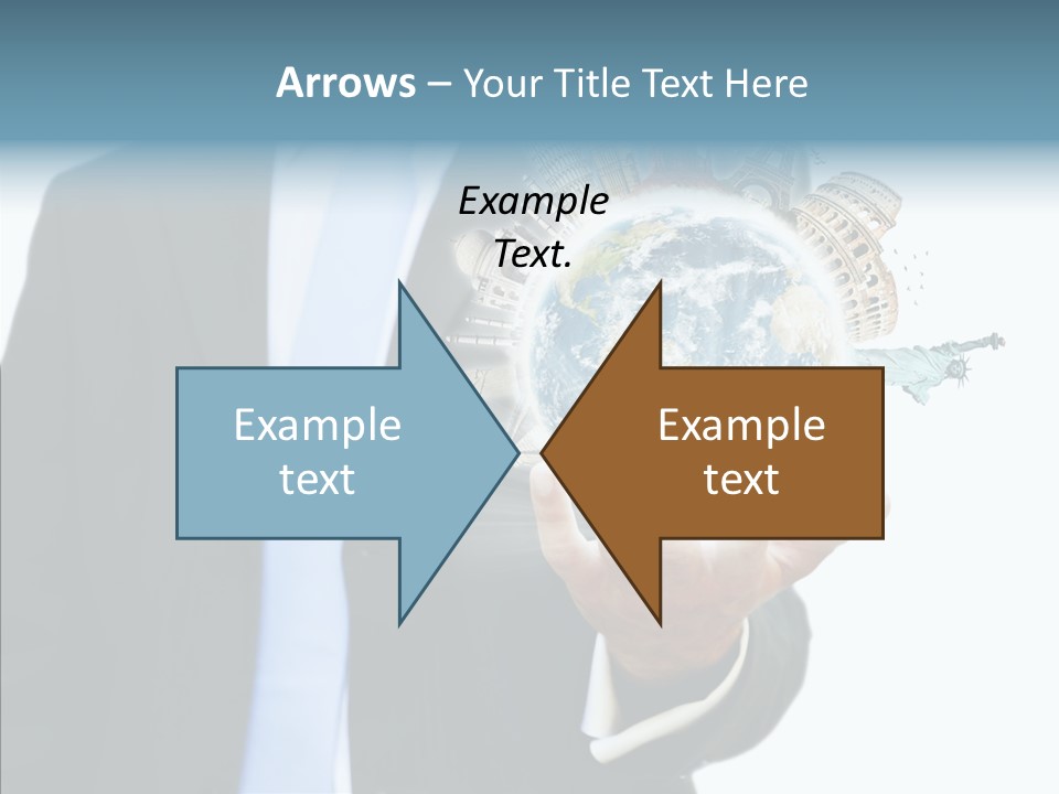 Aircraft Blue Stress PowerPoint Template