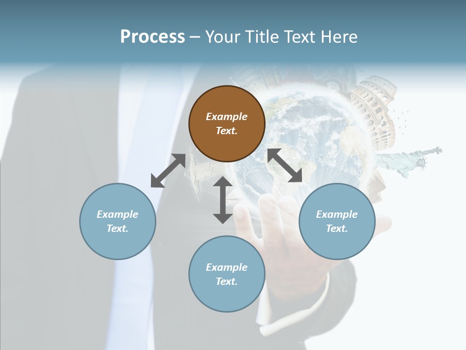 Aircraft Blue Stress PowerPoint Template