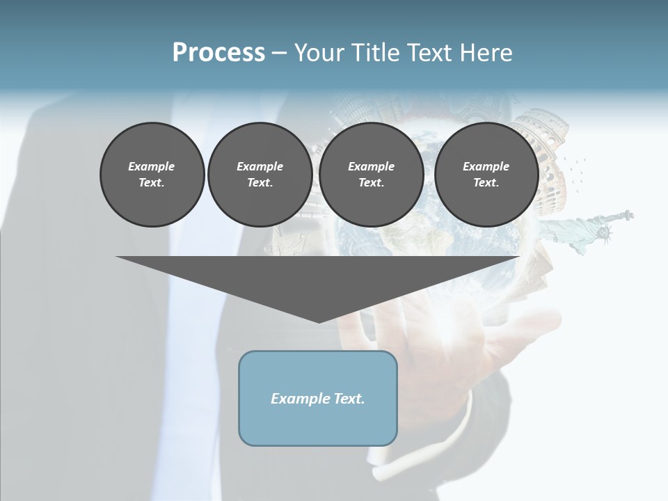 Aircraft Blue Stress PowerPoint Template