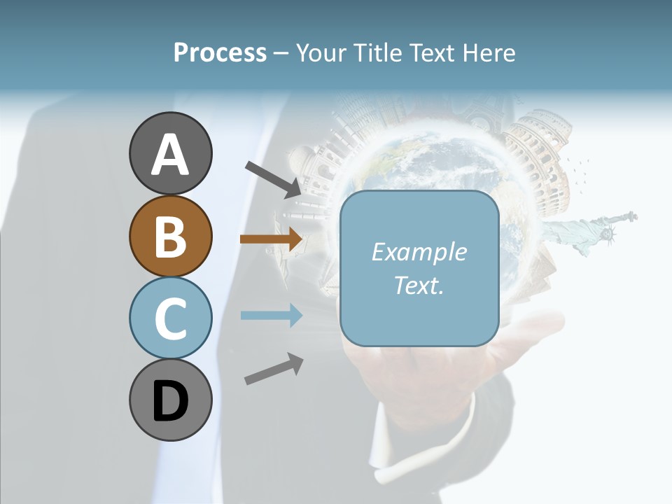 Aircraft Blue Stress PowerPoint Template