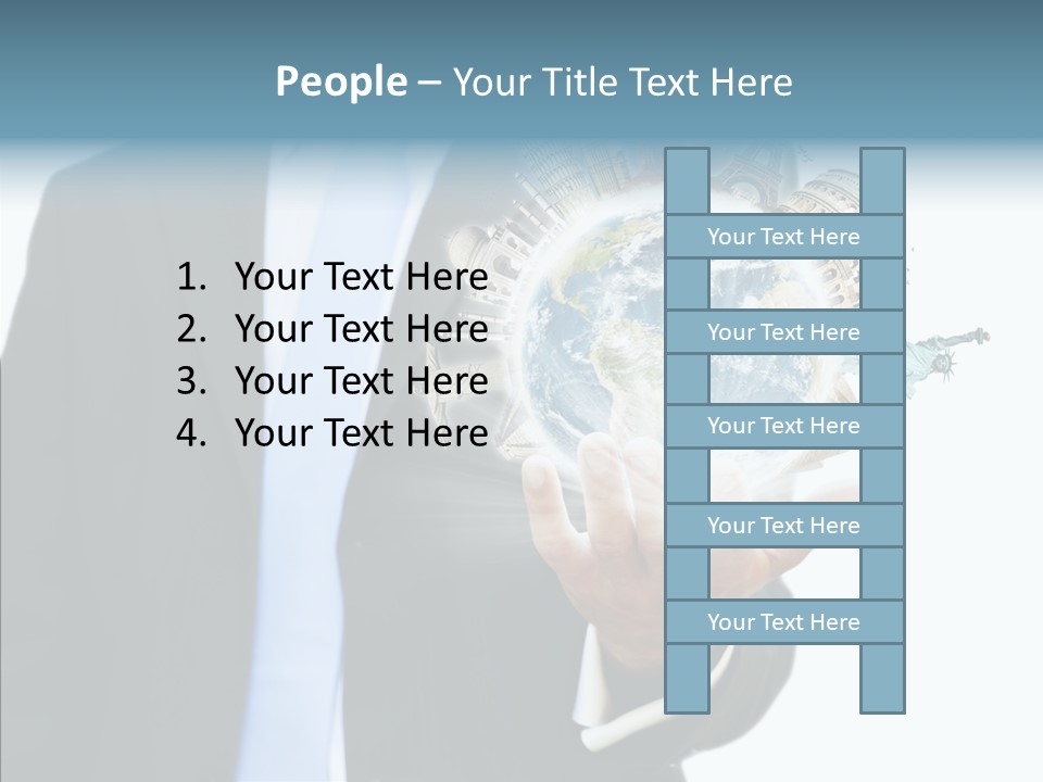 Aircraft Blue Stress PowerPoint Template