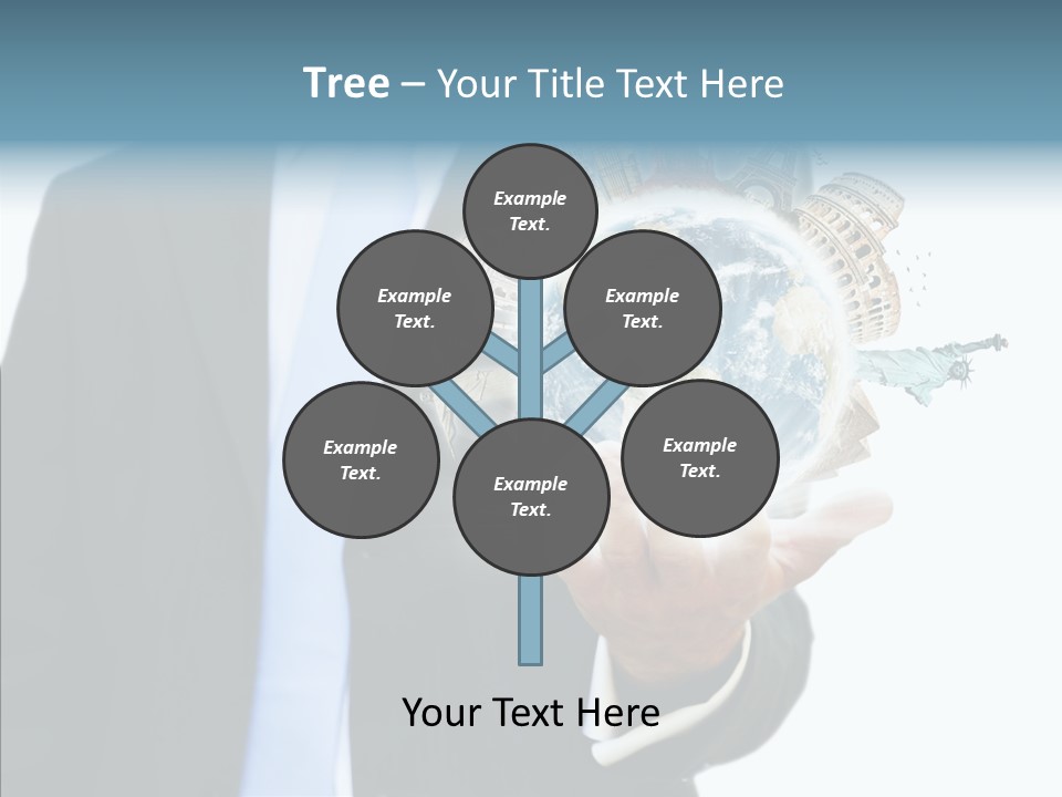 Aircraft Blue Stress PowerPoint Template