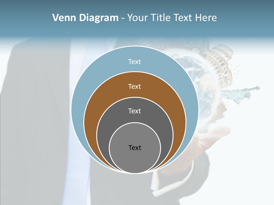 Aircraft Blue Stress PowerPoint Template