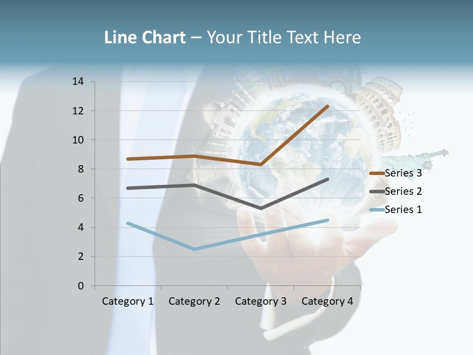 Aircraft Blue Stress PowerPoint Template